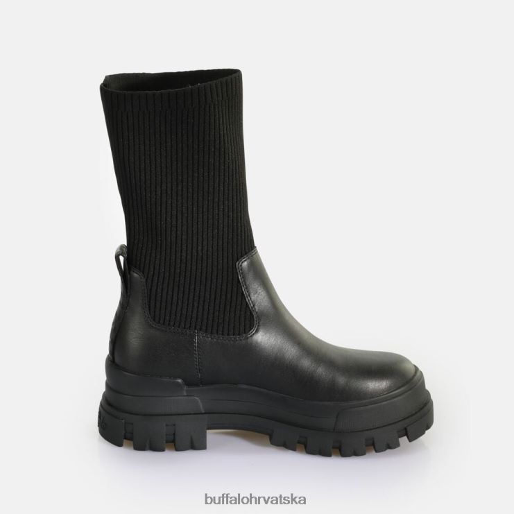 crno Buffalo aspha sock boot short boot vegan |čizme TDD6T538